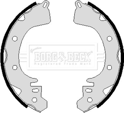 BORG & BECK Комплект тормозных колодок BBS6098